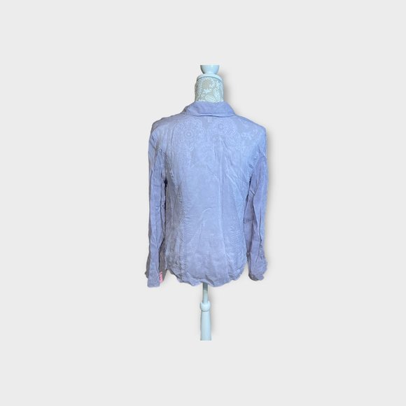 J.Jill lilac women’s long sleeve top size medium. - Picture 2 of 7